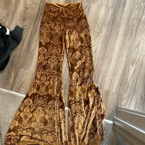 Velvet Flare Pants